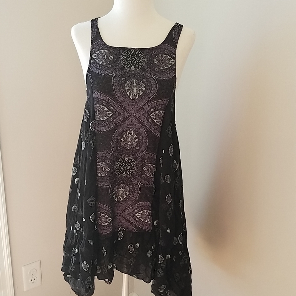 Free People Boho Flowy minidress/tunic top